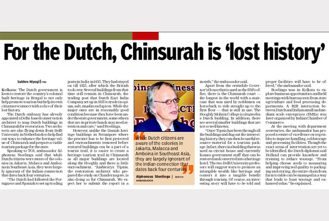 For the Dutch, Chinsurah is lost history